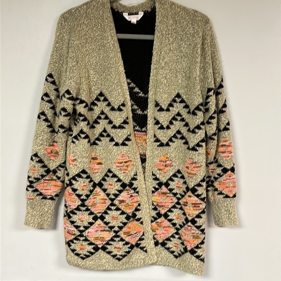 No Boundaries  Open Front  retro /boho Cardigan Sweater, XXL, 2XG 19, extra long - Picture 1 of 7